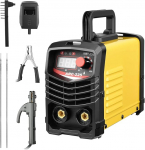 225A 220V ARC keevitusmasin IGBT elektriline kaasaskantav keevitusmasin digitaalse LCD-ekraaniga Maanduspihid