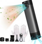 VSGO Electronic Air Blower 100000rpm Compressed Air Duster, Up to 90 Minutes Running Time for Cleaning Camera, Lens, Keyboard, Laptop