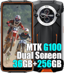 Blackview BV8200 4G T&eacute;l&eacute;phone Portable Incassable 2025, 36Go + 256Go/2TB, Double &Eacute;cran 6.5 Inch FDH+, Android 14 T&eacute;l&eacute;phone D&eacute;bloqu&eacute;, 8800 mAh Smartphone Incassable Etanche, NFC, OTG, GPS, Orange