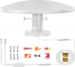 DVBT2 antenn, DVB-T ja DVB-T2 antenni siseruumides koos v&otilde;imendiga, pika ulatusega ja 360&deg; vastuv&otilde;tt, siseruumide antenn televiisoritele tugeva magnetilise alusega, sobib 4K 1080p jaoks (DP-801)