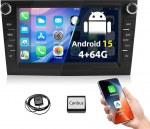 ESSGOO 4+64G Autoradio mit Wireless CarPlay und Android Auto F&uuml;r Vauxhall Opel Corsa C D Zafira B Astra G H Meriva Signum Combo, 7 Zoll Bluetooth puuteekraaniga autoraadio koos FM RDS AM GPS WiFi