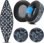 WC Modkit V2 Nova Pro Wireless & Nova Elite - Geelk&otilde;rvapadjad, eriti lai k&otilde;rvapael ja k&uuml;lgplaadid Arctis Nova Pro Wireless & Nova Elite jaoks Wicked Cushions | Black Camo