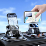 Auto mobiiltelefoni hoidja, 360&deg; p&ouml;&ouml;rlev mobiiltelefoni hoidja auto, armatuurlaua mobiiltelefoni hoidja koos geelmattidega, see s&otilde;iduki navigatsioonihoidja sobib iPhone 17 16 16 15 14 13 Pro Max XS XR-ga