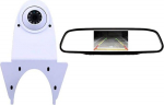 Valge tagurduskaamera autole, parkimiskaamera koos vaatev&auml;ljaga &ouml;ise n&auml;gemisega + tahavaatepeegel Citroen Berlingo Jumper Jumpy Nemo Dacia Dokker Van Nissan Navara HD jaoks