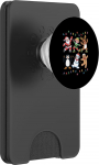 Lustiger Tanzender Weihnachtsmann, Elf, Rentier, Pinguin PopSockets PopWallet f&uuml;r MagSafe