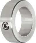 H&ouml;hepunkt Metal C-087-s Shank Collar, One Piece, Set Screw Style, Stainless Steel, 7/8" Bore, 1-1/2" OD, 3/16" Width, with 5/16-18 Set Screw