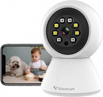 VSTARCAM lemmikloomakaamera 3MP WiFi siseruumides kodu turvamiseks, 360&deg; PTZ kassikoerakaamera koos rakendusega, liikumistuvastus, v&auml;rviline &ouml;&ouml;n&auml;gemine, kahepoolne vestlus 005