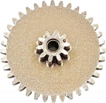 Hammasratas hammasratas mootorratas 36102B Double Shape Gear 36T + 10T 36 hammast 0,5 m 10 hammast 0,5 m auk 2 mm Lahtine metallist hammasratas m&auml;nguasja robot DIY mudel