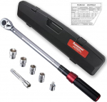 P&ouml;&ouml;rdmomendiv&otilde;tmete komplekt 1/2" Drive Click Bike Torque Wrench Kahe suuna reguleeritav 90 hammastega p&ouml;&ouml;rdemomenti mutriv&otilde;ti koos luku 20-220Nm t&auml;psus &plusmn;3%
