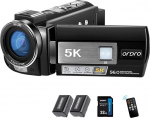 ORDRO HDR-AE20 5K videokaamera 56MP k&otilde;rglahutusega digitaalne kaamera 18x digitaalse zoomi, IR, WiFi, WDR funktsiooniga, 1/2.7" CMOS sensoriga, fotokaamera Vlogimise jaoks