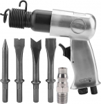 Lufthammer -Kit, Luftmei&szlig;el Pneumatic Hammer Shovel Tool 150 mm mit 4 Mei&szlig;elstempel, Luftpneumatikwerkzeuge, zum allgemeinen Schneiden, Bohren, Rostentfernung und Kratzer