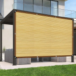 Varjuv&otilde;rk 90% Varjuv&otilde;rk aasadega, 3 x 5 m varjuv&otilde;rk, mis sobib pergoolide, aia, taimede, &otilde;uekatuste, kasvuhoone varjutamiseks ja v&auml;litingimustes kasutamiseks, beež