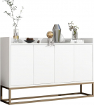 Sideboard, 120 cm lai, k&ouml;&ouml;gikapp t&ouml;&ouml;tasapinnaga, buffetkapp, 4 ukse ja reguleeritavate riiulitega sideboard, k&ouml;&ouml;gibuffet k&ouml;&ouml;ki, elutuppa, s&ouml;&ouml;gituppa, 120 x 30 x 80 cm, 120 x 30 x 80 cm