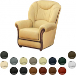 Ehtne nahast tugitool Valmistatud Itaalias 85 x 95 cm K&otilde;rgus 102 cm Saadaval 16 v&auml;rvitoonis