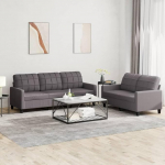 ZEYUAN 2-osaline diivanikomplekt koos padjadega Hall kunstnahast diivanvoodi Diivanvoodi Diivanvoodi Diivanvoodi Diivanvoodi Relax Diivanid ja diivanid 3201380