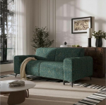 TRADA LIVIGNO magamisfunktsiooniga diivan - 205 x 82 x 105 cm - Itaalia kokkupandava s&uuml;steemiga diivanvoodi - Livigno - 3-kohaline elutoa diivanvoodi 140 x 200 cm lamamispinnaga - roheline