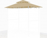 GRASEKAMP Qualit&auml;t seit 1972 BBQ Grill Gazebo 1,5 x 2,4 m liivakuuride asenduskatus topeltkatusele Gazebo