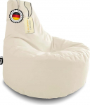 PATCH HOME Gamer tugitool t&otilde;mblukuga, Lounge padi, istmepadi, istmepadi, istmepadi, sobib sise- ja v&auml;litingimustes kasutamiseks, valmis t&auml;idetud (l&auml;bim&otilde;&otilde;t 75 cm x k&otilde;rgus 80 cm, t&otilde;mblukuga, kreemikas).