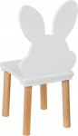 PlayPals puidust lastetool, v&auml;ike puidust tool, valged j&auml;nesek&otilde;rvad, lastetoa m&ouml;&ouml;bel 60 x 32 x 32 cm ja istme k&otilde;rgus 27 cm, 3-7-aastastele lastele.