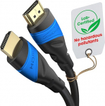 KabelDirekt 8K/4K HDMI kaabel - 10,6 m - 8K@60Hz (Extra Copper for Fast Ultra HD, 4K@120Hz/8K@60Hz - &uuml;hildub HDMI 2.0, High Speed with Ethernet, Blu-ray/PS5/Xbox Series X/Switch, must)