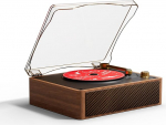 Yintiny All-in-One CD-fonograaf Bluetooth 5.4, HIFI helikvaliteediga, traadita &uuml;henduvus, USB taasesitus, puidumassiiviga pruun