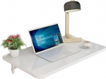Klappbarer Computertisch zur Wandmontage, verstellbarer Laptoptisch, platzsparend, faltbar, Fr&uuml;hst&uuml;cksbar und K&uuml;chen-Esstisch (60 cm - 120 cm), Wei&szlig;