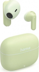 Hama TWS Freedom Light II Bluetooth juhtmevabad k&otilde;rvaklapid (Bluetooth 5.3 juhtmevabad k&otilde;rvaklapid, k&otilde;rvasisesed k&otilde;rvaklapid, mikrofon, puutejuhtimine, h&auml;&auml;ljuhtimine, 20 tundi m&auml;nguaega, laadimiskarp USB-C) roheline