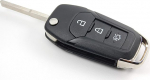 Auto Lockmsith 3 nuppu Shell Case Ford Mondeo Fusion Edge Mustang Remote Flip Key jaoks