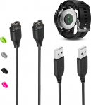 [2 Pack laadimiskaabel Garmin Fenix 5/5S/5X, Forerunner 935, Approach S60, X10, S10/Quatix 5.5 Saphire/Vivoactive 3/Vivosport/D2 USB andmete s&uuml;nkroonimise laadimiskaabel
