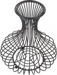 QANYEGN Iron Cork Catcher, Vase Shaped Cork Shelf Cage, Wine Bottle Cork Storage Basket, Cork Display For Wine Lovers