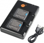 NP-FE1 Lithium Battery (2 Pack) and Dual Charger Compatible with Sony DSC-T7, DSC-T7/b, DSC-T7/S Digital Camera