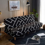 LiveGo Armless Futon Slipcovers Stretch Folding Diivan Bed Slipcovers koos elastse alusega Tr&uuml;kitud paigaldatud voodi Cover m&ouml;&ouml;bli kaitsja lemmikloomade lastele