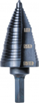 KLEIN TOOLS Step Drill Bit #15 Double Fluted KTSB15, 3-Hole Sizes