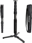 Koolehaoda MP-325L Monopod with Stand Spider for Cameras, Aluminium Monopod, Max. Height 171 cm, Maximum Load 10 kg