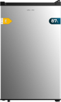 Cecotec vertikaalne lauapoolega s&uuml;gavk&uuml;lmik - 87L Bolero CoolMarket TF 87 Inox. 33" k&otilde;rgus ja 20" laius, madal energiatarbimine, lame ja p&ouml;&ouml;ratav uks, kompaktne disain.