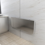 Klappbarer Wandtisch f&uuml;r die K&uuml;che, Fr&uuml;hst&uuml;cksbartisch, Klappbarer Esstisch aus Edelstahl, ideal f&uuml;r kleine R&auml;ume und Heimb&uuml;ros