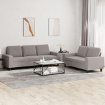 LAPOOH 3201905 2-osaline diivanikomplekt Taupe kangast, Lounge diivan, diivanid ja diivanid, l&otilde;&otilde;gastav diivan, diivan elutuppa, diivan magamisfunktsiooniga