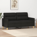 SECOLI Diivan 2-kohaline diivan 2-kohaline diivan kangast diivan elutuba magamistuba kontor elutuba must kangas 2-kohaline 140 cm