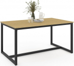 IDMarket - Detroit 8-kohaline ristk&uuml;likukujuline s&ouml;&ouml;gilaud Industrial Design 150cm