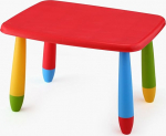 Aranaz SL 90045 Laste ristk&uuml;likukujuline laud, punane