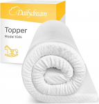 Dailydream madratsi pealisplaat 70 x 140 cm m&auml;luvaht 5 cm High Edition Kids Standard, mudel M sertifitseeritud ja ergonoomiline ebamugavale madratsile, Box Spring voodile ja k&uuml;lalisvoodile Madratsi pealisplaat lastele