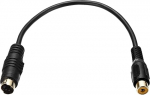 hankimine kaart 0.2m S-Video kaabel 4 Pin S-Video Male to RCA Female Composite Adapter Converter Transmission for TV Receiver Monitor