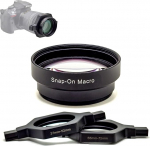 FotoZ HD Macro Lens with 37-52mm and 55-72mm Universal Adapter for Telephoto Lens Compatible with Most Canon Sony Nikon Cameras 37 40.5 43 46 49 52 55 58 62 67 72mm