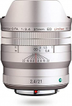 HD PENTAX-D FA 21mmF2.4ED Limited DC WR in Silver Ultra Wide Angle Fixed Focal Lens [For Use with 35mm Full Frame DSLR Cameras]