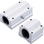 2tk lineaarsed rull-laagrid, mudel SCS6UU, SCS20UU, SCS16LUU, SCS20LUU, mida kasutatakse peamiselt CNC osade, 3D-printeri osade, t&auml;ppist&ouml;&ouml;riistade jaoks (suurus: 2PCS-SCS16LUU)