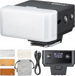 Godox iT20-F Flash mit Diffusor f&uuml;r Fujifilm, Mini TTL Flash mit intuitivem Bildschirm, 1,5 s Recycle, 700 Vollst&auml;rke-Blitze mit USB-C-Ladung Eingebaute Batterie Tragbarer Taschenflash (schwarz)