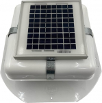 Solar Roof - Solar Attic Fan - Solar RV Blaster with White Vent