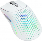 Glorious Gaming Model O 2 Wireless Gaming Mouse - 2,4 GHz & Bluetooth h&uuml;briid, superleichte 68 g, lange Akkulaufzeit, 26 k BAMF 2.0 Sensor, RGB-Beleuchtung, beidh&auml;ndig, 6 Tasten, PTFE-F&uuml;&szlig;e - Wei&szlig;