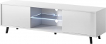 Selsey Lefyr TV Cabinet Sideboard 140 cm LED Lighting White