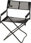 Snow Peak Mesh Folding Camp Chair Must kokkupandav telkimistool koos k&auml;epidemega telkimiseks ja v&auml;litingimustes kasutamiseks